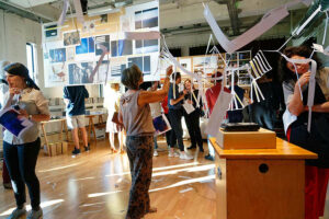 Public in the space which J Grima constructed