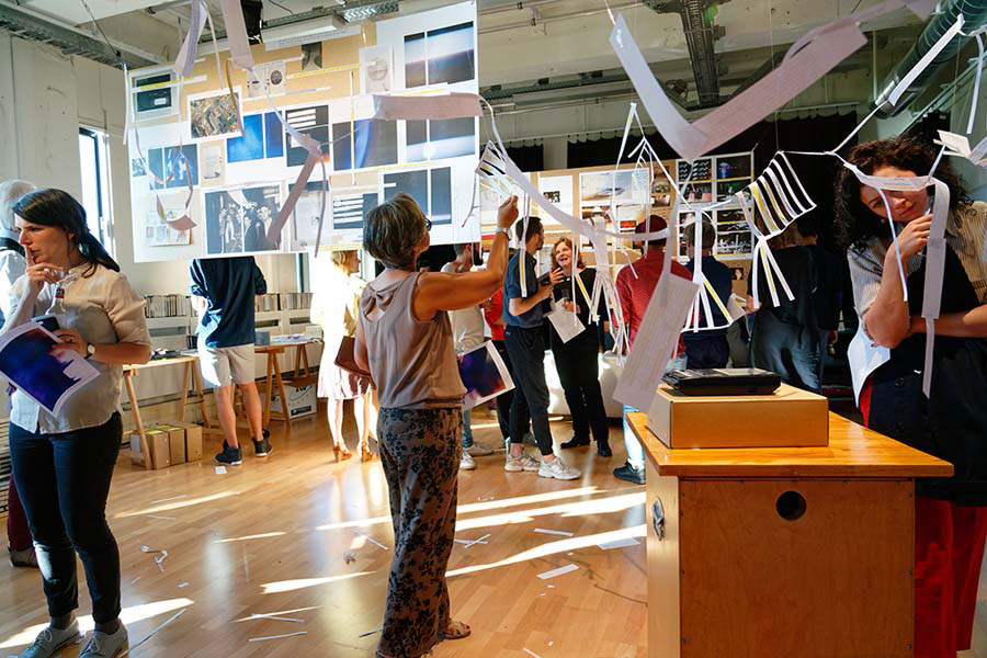 Public in the space which J Grima constructed
